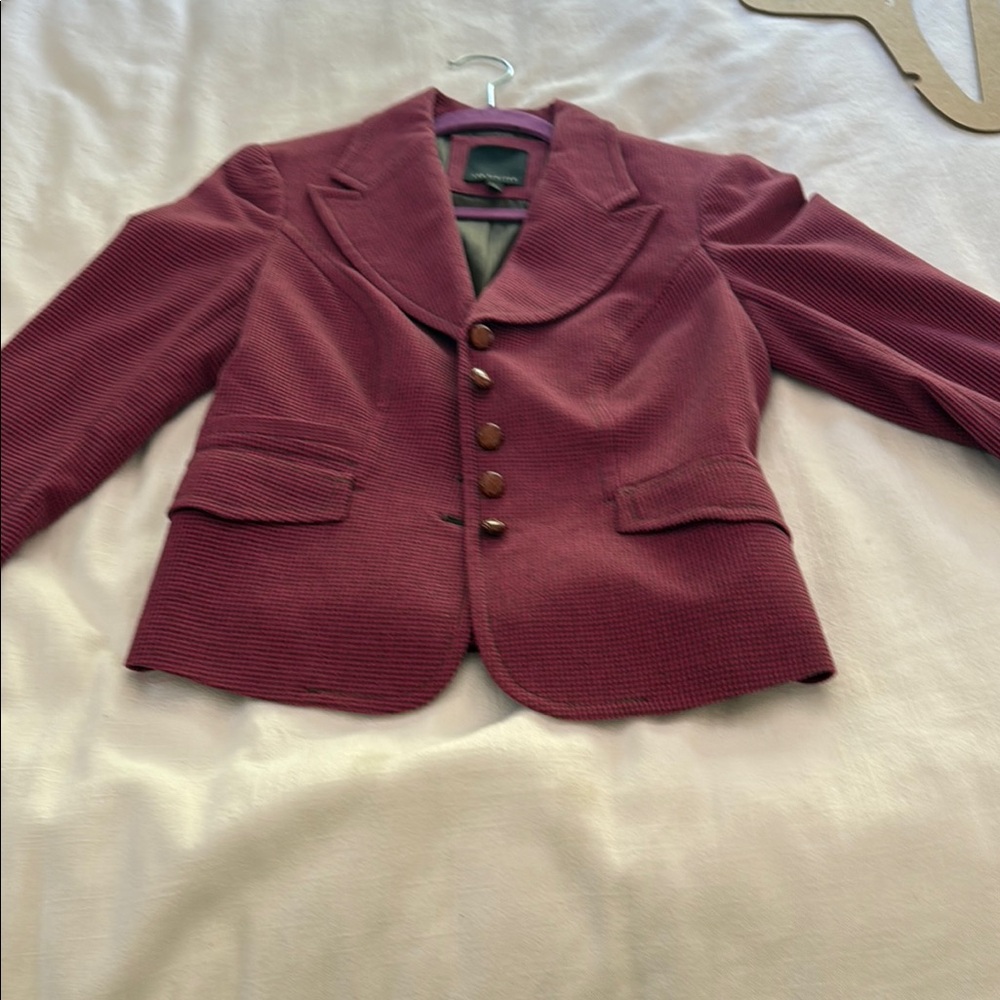 The Limited Pink Houndstooth Blazer